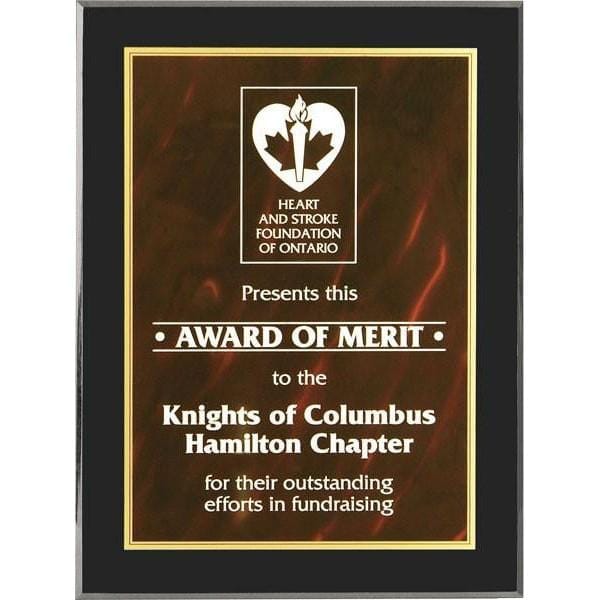 Acrylic Plaque - Red Guelph (A2124) - Quest Awards
