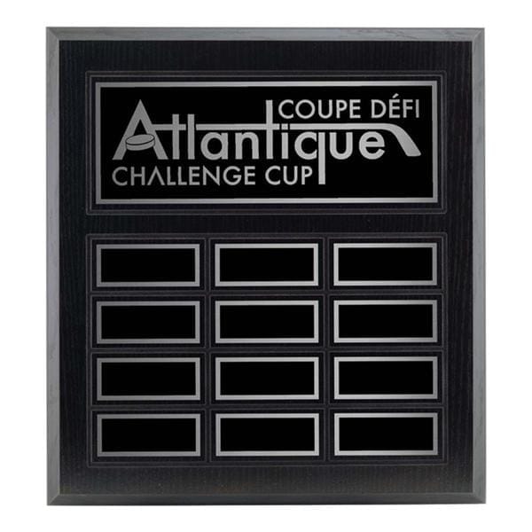 Annual Plaque - Black Ash Laminated Plaque - 12 Plates (A3511) - Quest Awards