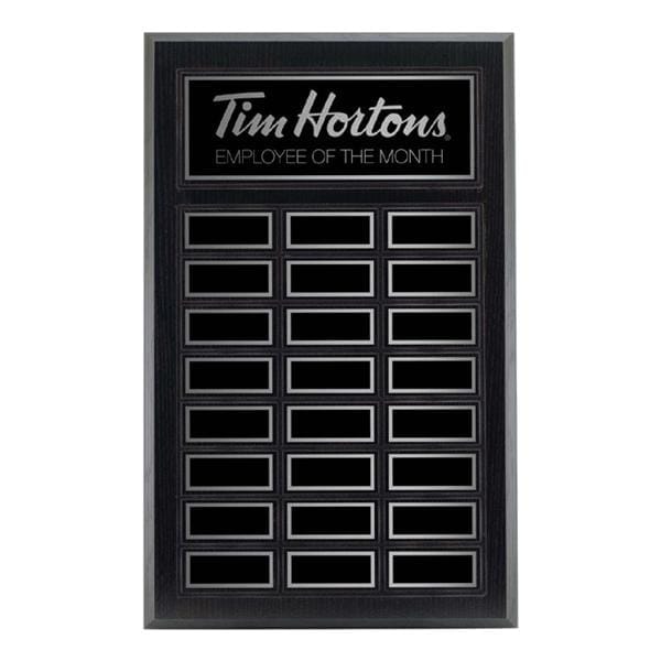 Annual Plaque - Black Ash  Laminated Plaque - 24 Plates (A3513) - Quest Awards