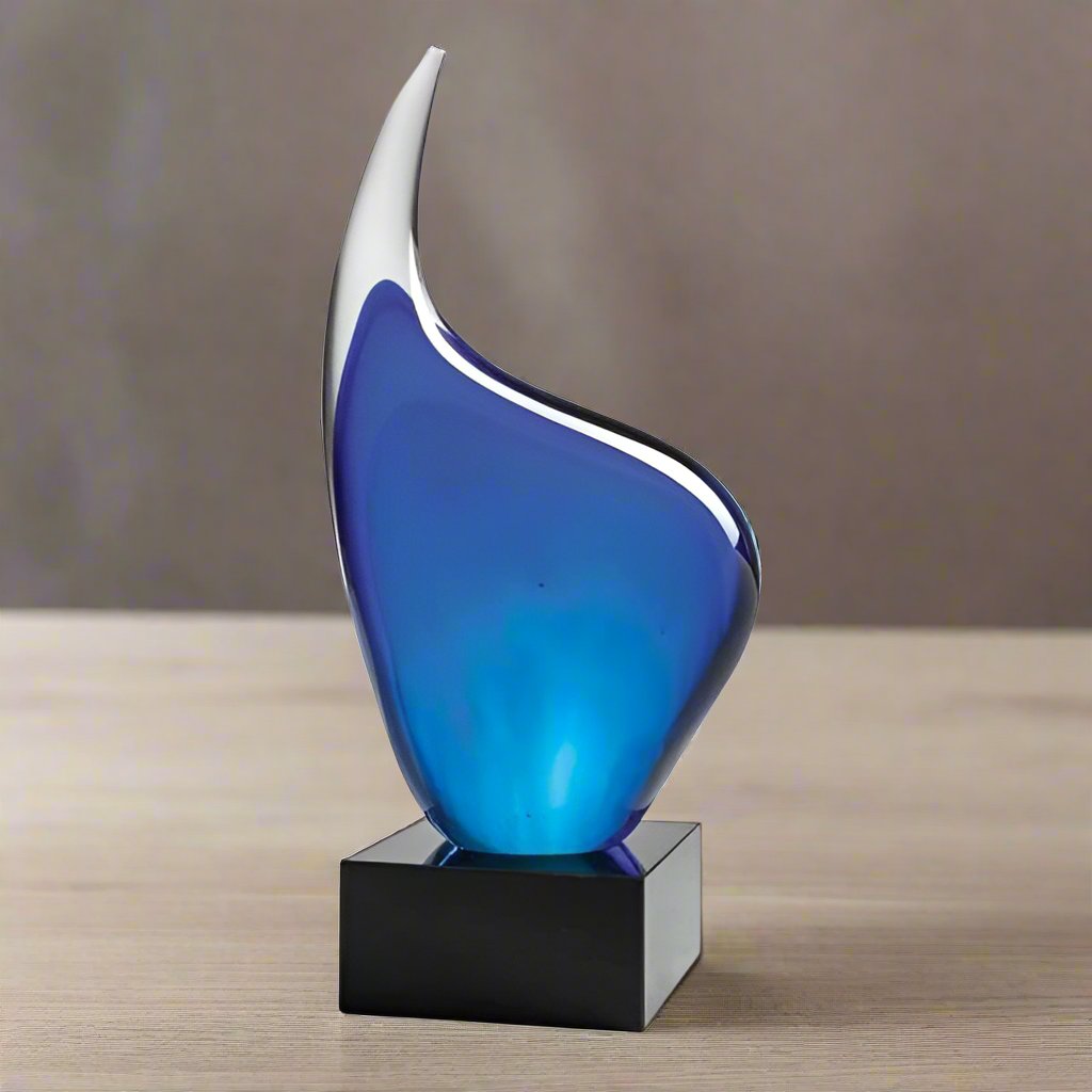 Art Glass Award - Blue Drop (A2140) - Quest Awards