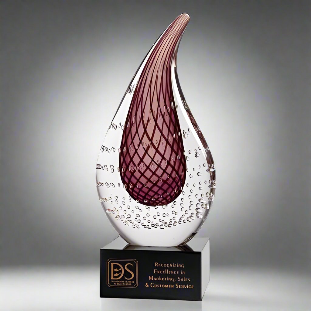 Art Glass Award - Tear Drop (A2144) - Quest Awards