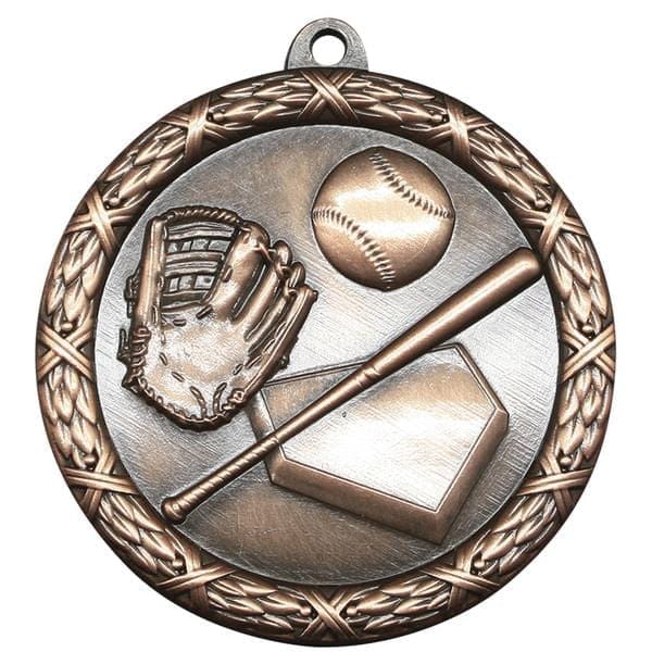 Baseball Medallion - Classic Heavyweight Medals - 2 1/2