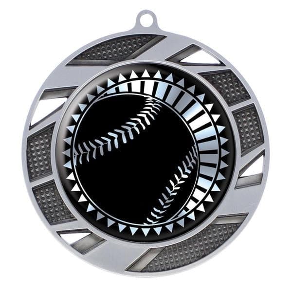 Baseball Medallion - Solar Series Medal - Silver 2 3/4