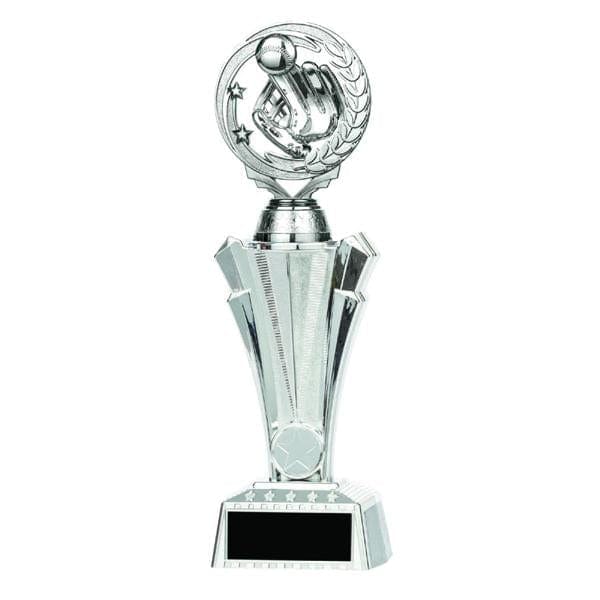 Baseball Trophy - Nexus Twister Bright Silver - 3 Sizes (A3240) - Quest Awards