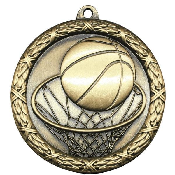 Basketball Medallion - Classic Heavyweight Medals - 2 1/2
