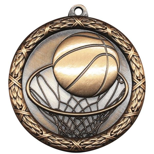 Basketball Medallion - Classic Heavyweight Medals - 2 1/2