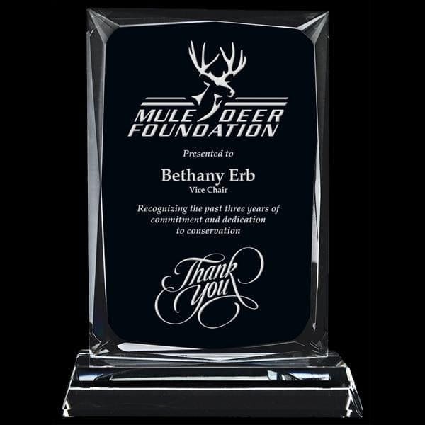 Crystal Award - Bookman (A3364) - Quest Awards