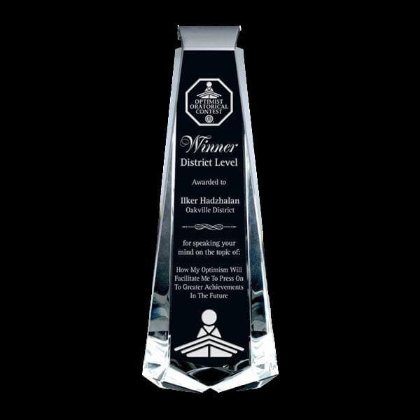 Crystal Award - Forsyth Tower (A2298) - Quest Awards