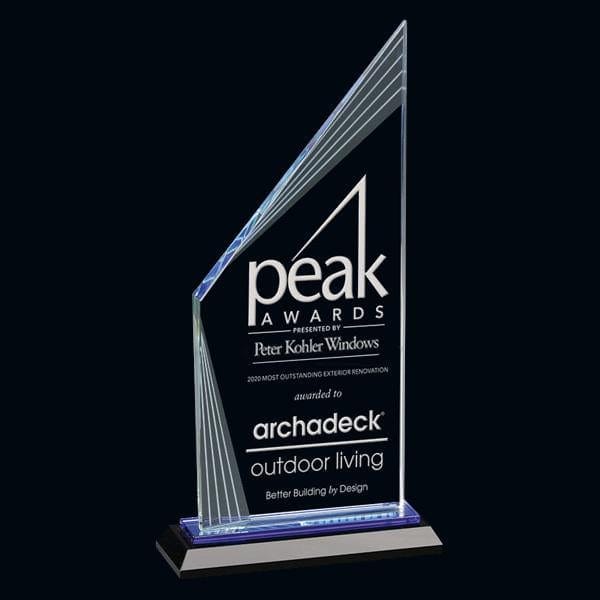 Crystal Award - Key Largo (A3721) Crystal Award Quest Awards - Award