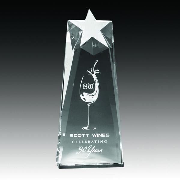Crystal Award - Regal Series - Star Pillar (A3334) - Quest Awards