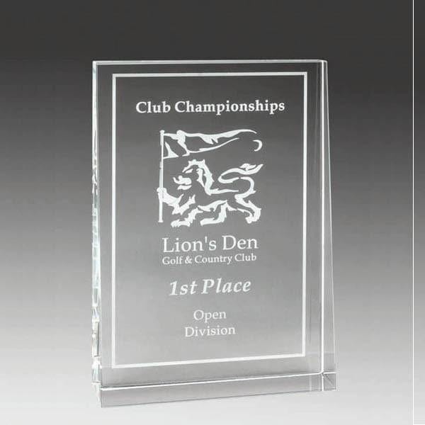 Crystal Award - Regal Series - Tapered Block (A2319) - Quest Awards