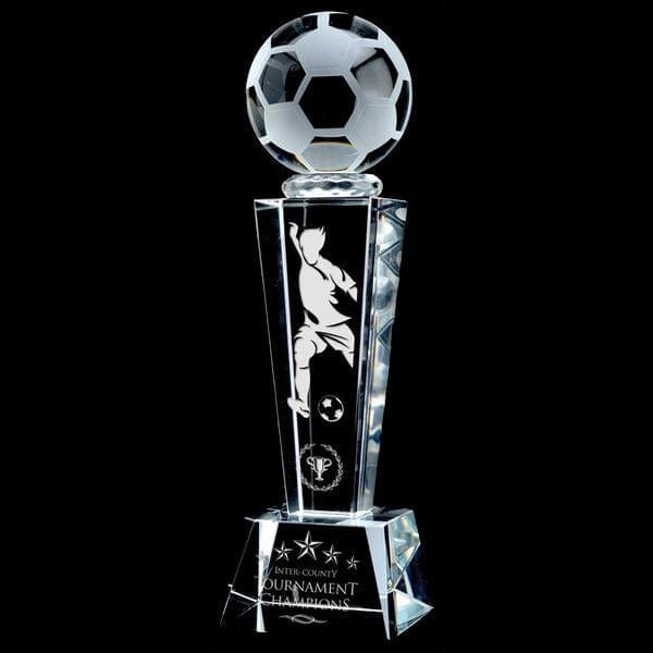 Crystal Award - Vapour - Soccer (A3372) - Quest Awards
