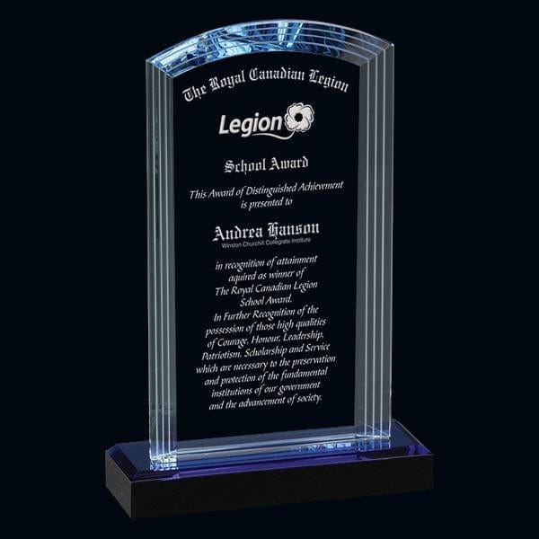 Crystal Award - West Palm (A3722) Crystal Award Quest Awards - Award