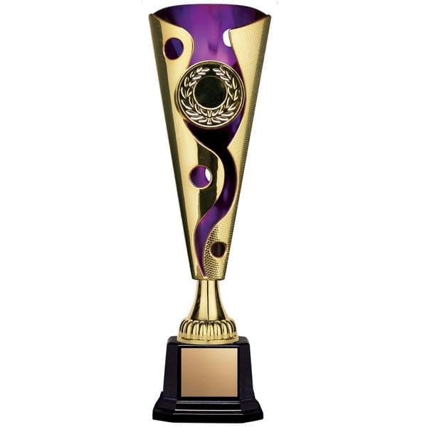 Cups - Economical - Cyclone - Large Gold/Purple (A3493) - Quest Awards
