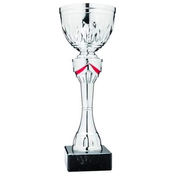 Cups - Economical - Euro Cup Silver Red (A3419) - Quest Awards