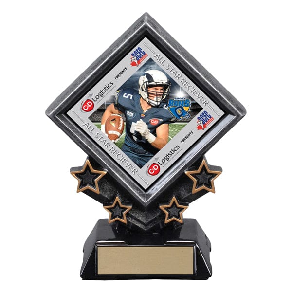 Custom Trophy - Diamond Star Holder Awards (A6151) Football Quest Awards - Trophy