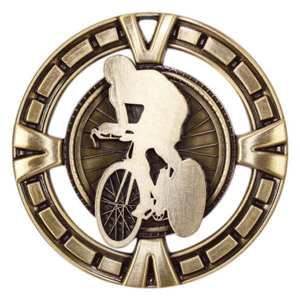 Cycling Medallion - Varsity Sports Medals  -  2 1/2