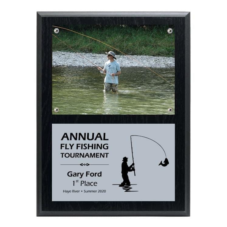 Fishing Photo Plaque - Black Ash 9