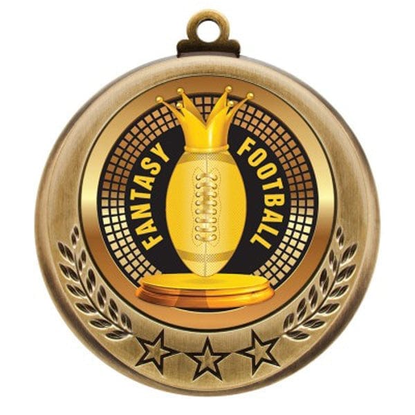 Football Fantasy Medallion - Spectrum Series - 2 3/4