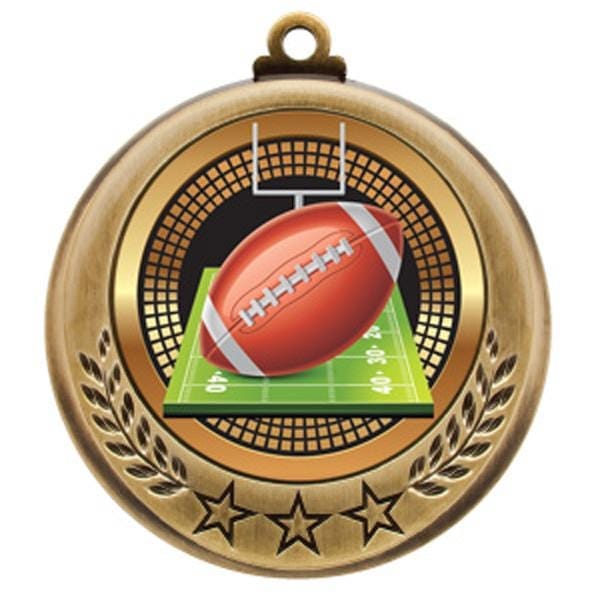 Football Medallion - Spectrum Series - 2 3/4