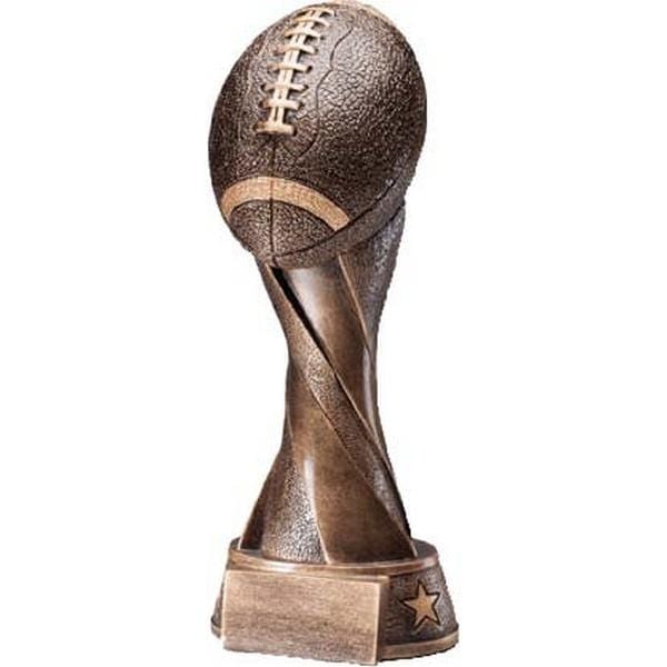 Football Trophy - Spiral Series Football - 4 Sizes (A2468) - Quest Awards