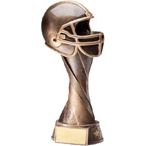 Football Trophy - Spiral Series Helmet - 3 Sizes (A2469) - Quest Awards
