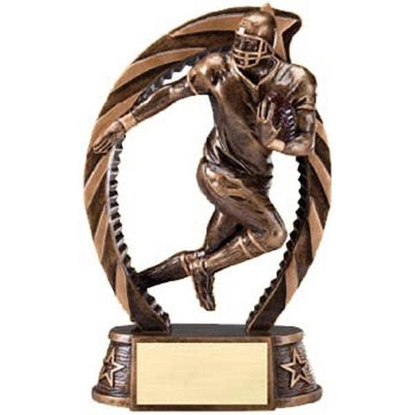 Football Trophy - Star Series - 2 Sizes (A2473) - Quest Awards