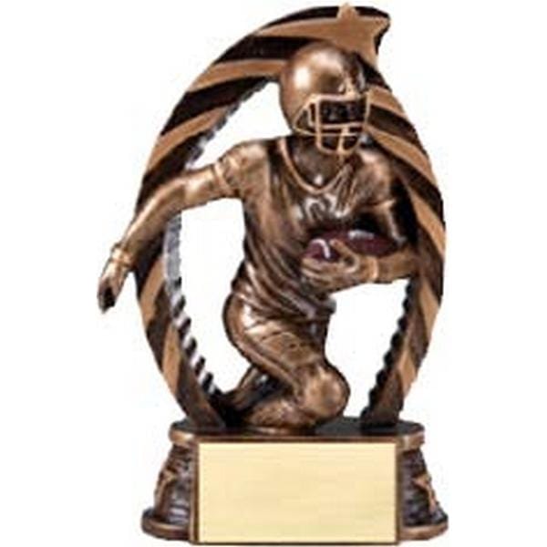 Football Trophy - Star Series - 2 Sizes (A2473) - Quest Awards