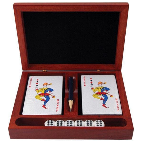Giftware - Miscellaneous - Rosewood Playing Card Box (A2495) - Quest Awards