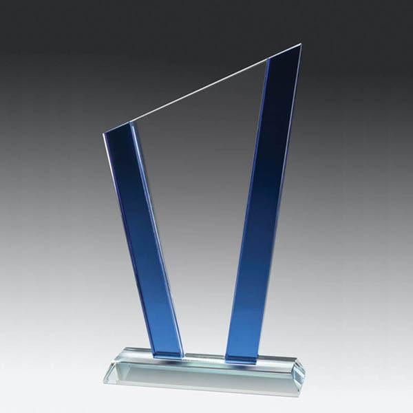 Glass Award - Aqua Series Slope (A2505) - Quest Awards
