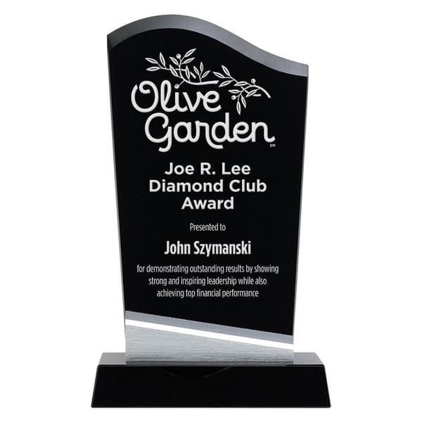 Glass Award - Denali Black Glass (A3343) - Quest Awards