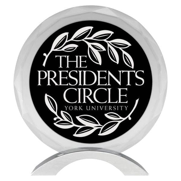 Glass Award - Meridian Glass with Black Background (A2517) - Quest Awards