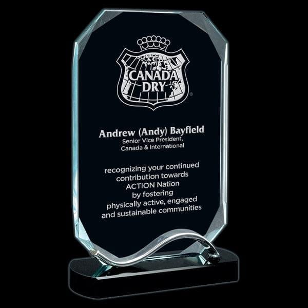 Glass Award - Nile Glass (A3706) 4 5/8