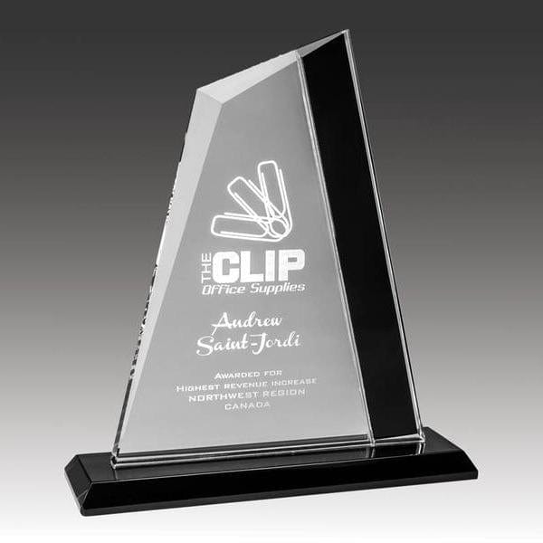 Glass Award - Onyx Series - Peak (A2521) - Quest Awards