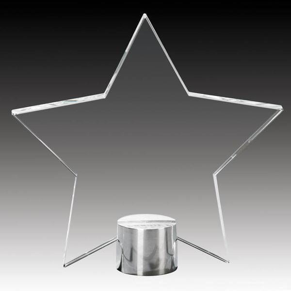 Glass Award - Platinum Series - Star (A2525) - Quest Awards