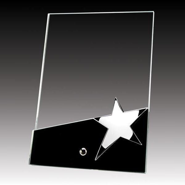 Glass Award - Prestige Series - Black Star (A2526) - Quest Awards
