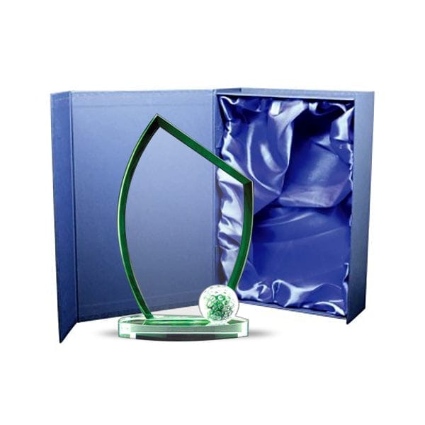 Glass Golf with Green Edge (A5104) Golf Quest Awards - Award