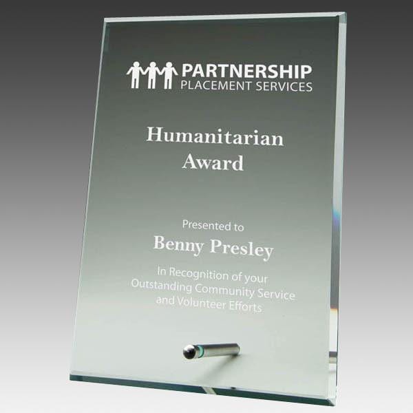 Glass Jade Award - Value Series - Rectangle (A2559) - Quest Awards