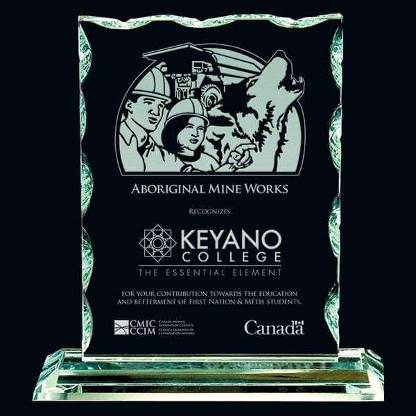 Glass Jade Award - Winchester- 3 Sizes (A3354) - Quest Awards