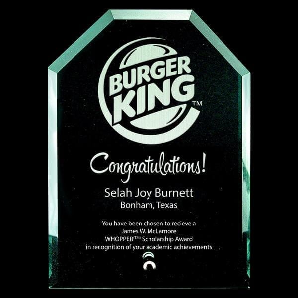 Glass Jade Award - Windsor Plus (A3345) - Quest Awards