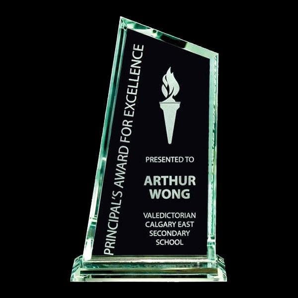 Glass Jade  Award - Wingfield (A2539) - Quest Awards