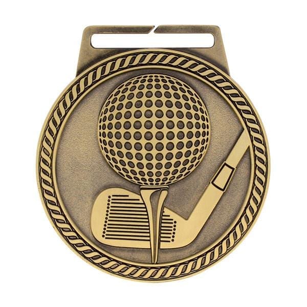 Golf Medal - Titan Series - Wide Ribbon - 3