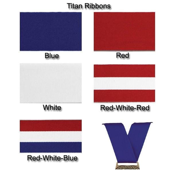 Golf Medal - Titan Series - Wide Ribbon - 3