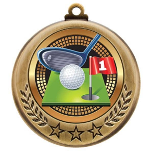 Golf Medallion - Spectrum Series - 2 3/4