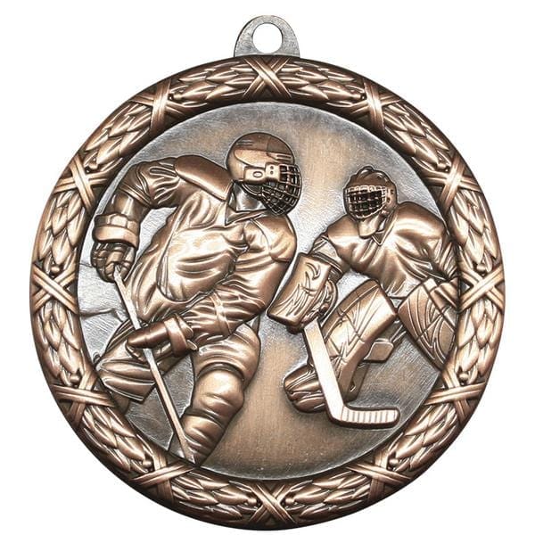 Hockey Medallion - Classic Heavyweight Medals -  2 1/2