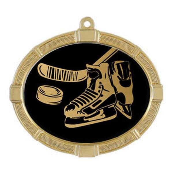 Hockey Medallion - Impact Series - 3 3/8