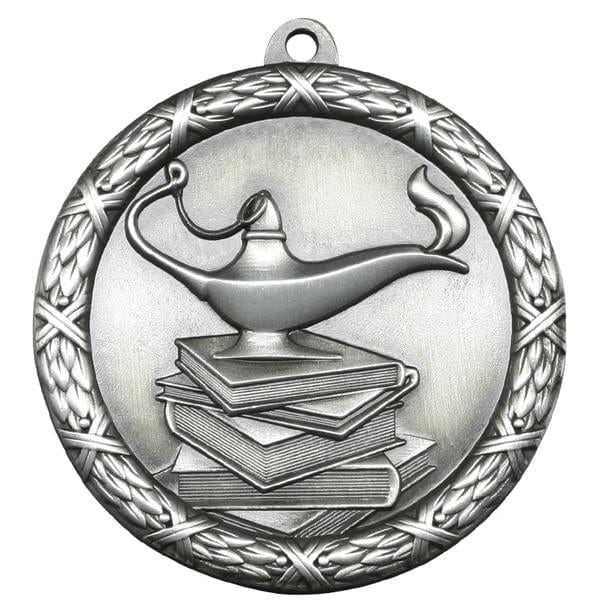 Lamp of Knowledge Medallion - Classic Heavyweight Medals -  2 1/2
