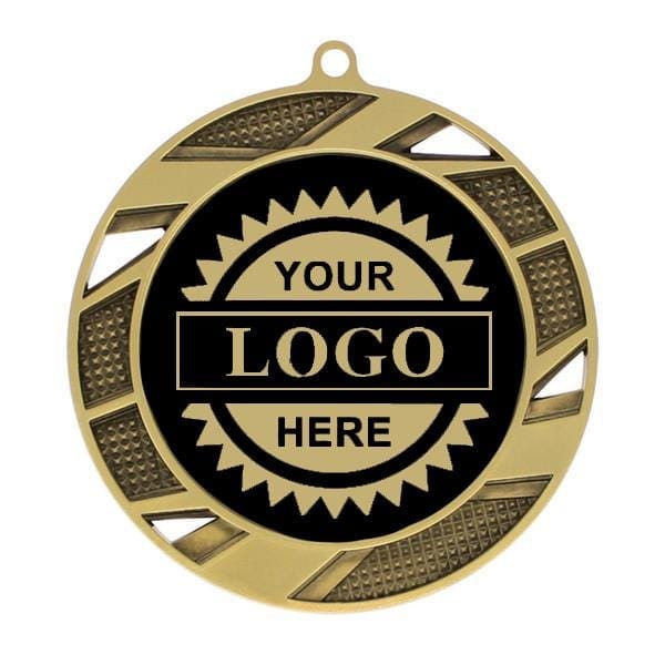 Logo Insert Medal - Gold Solar - Gold Engraving - 2 1/2