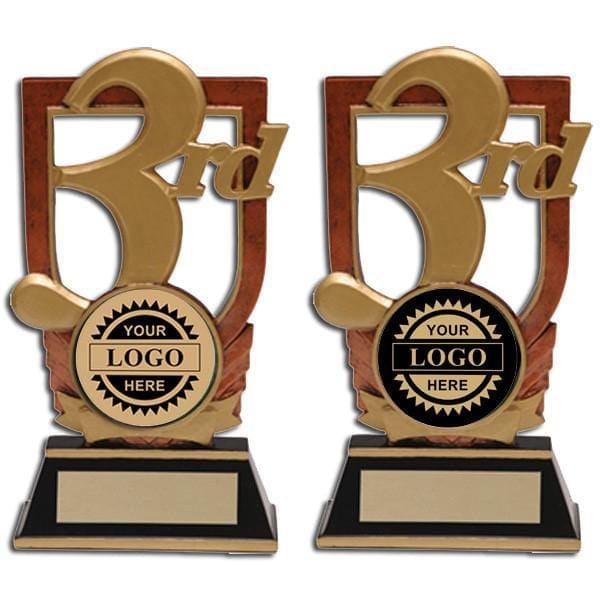 Logo Insert Trophy - 3rd Place Stand (A2808) - Quest Awards