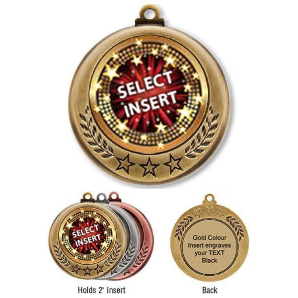 Medallion - Insert Medal - 3 Stars - 2 5/8